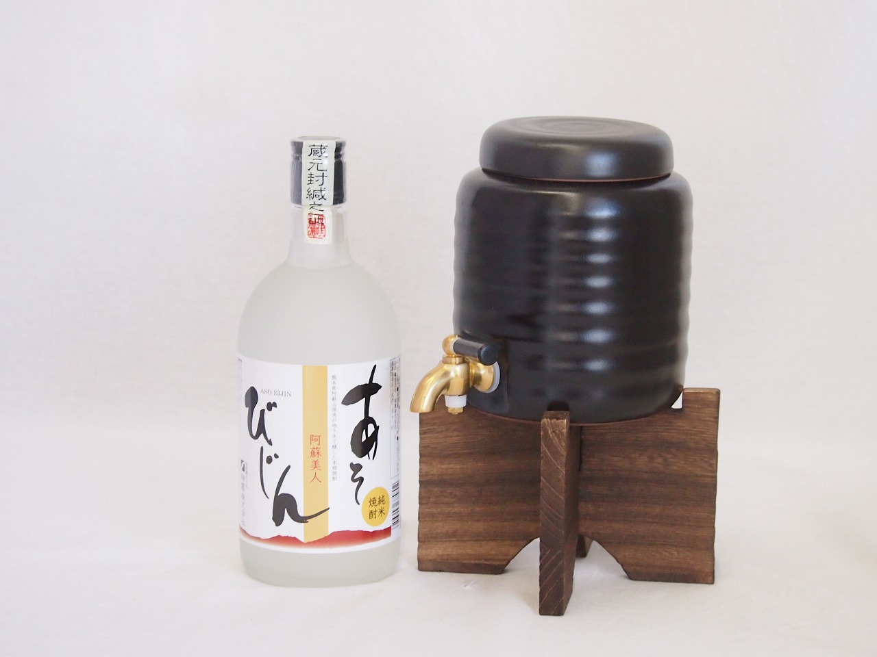 【最大2000円オフクーポン17日1:59迄】本格焼酎サーバー1000cc(18cm×24cm 1kg)セット瑞鷹 純米焼酎 あそびじん (熊本県) 720ml×1本