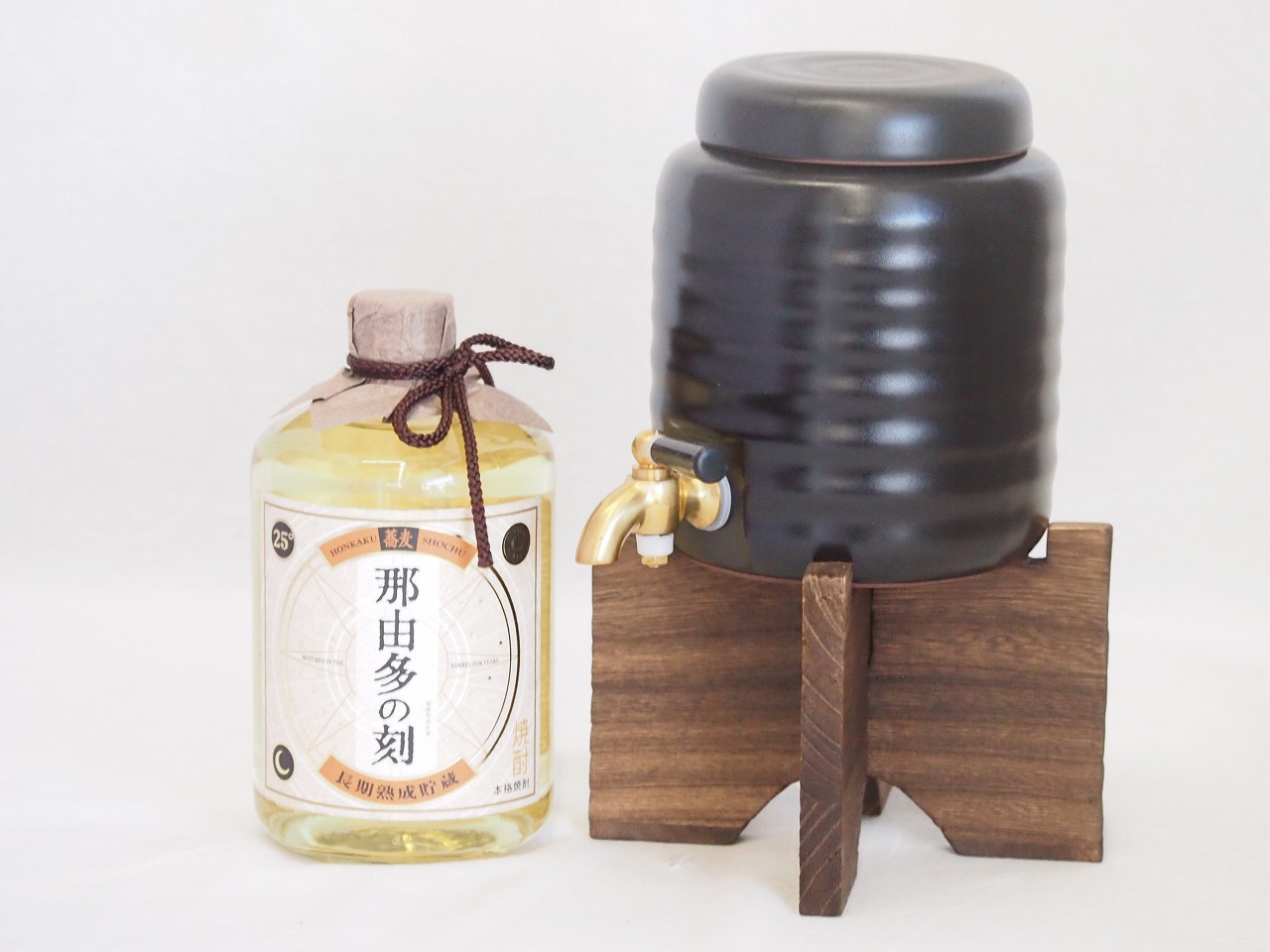 【最大2000円オフクーポン17日1:59迄】本格焼酎サーバー1000cc(18cm×24cm 1kg)セット雲海酒造 本格そば焼酎 長期熟成貯蔵那由多の刻 (宮崎県) 720ml×1本