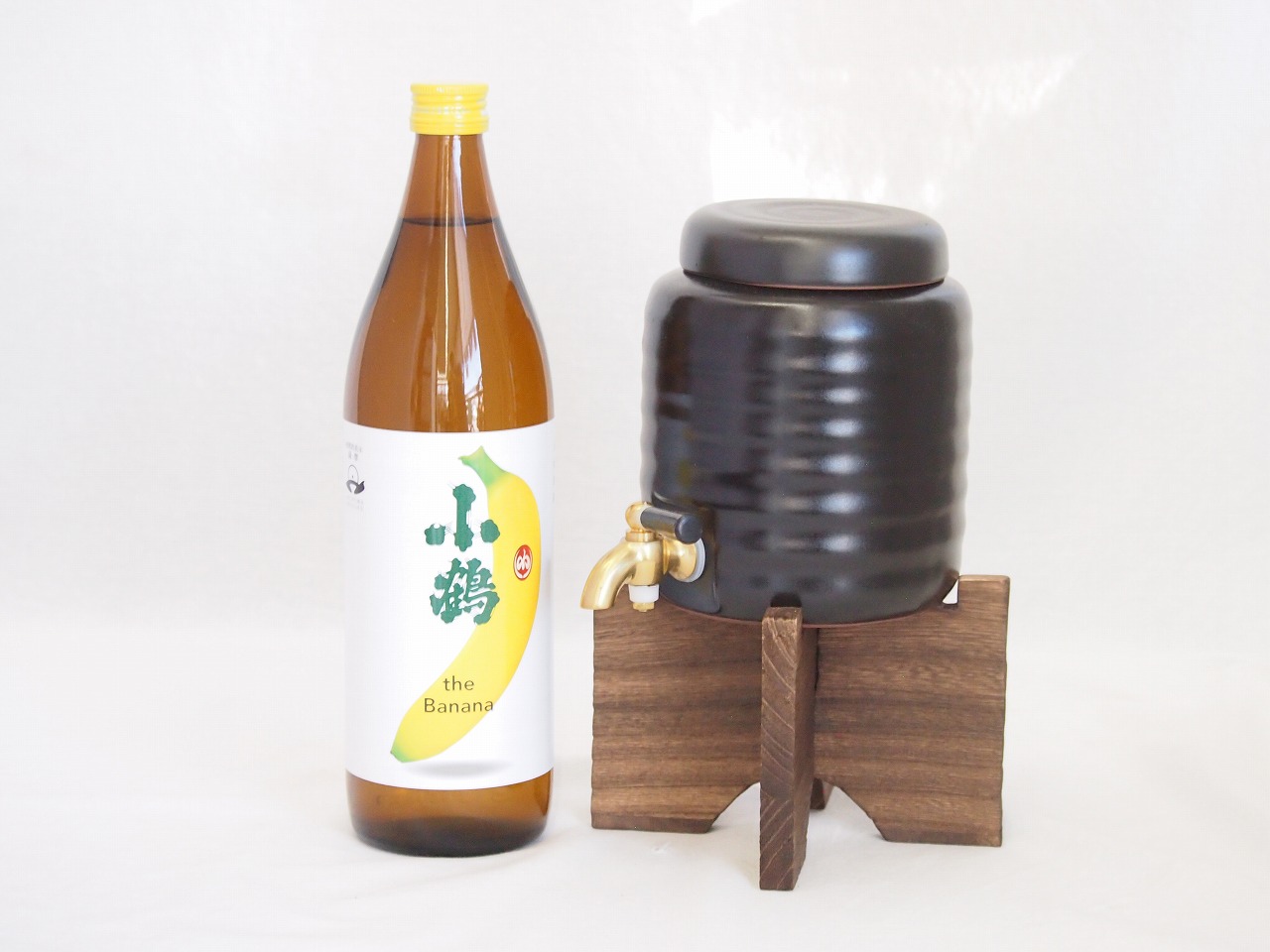 【最大2000円オフクーポン17日1:59迄】本格焼酎サーバー1000cc(18cm×24cm 1kg)セット小正醸造 果物の香り系芋焼酎小鶴ザ・バナナ 900ml×1本