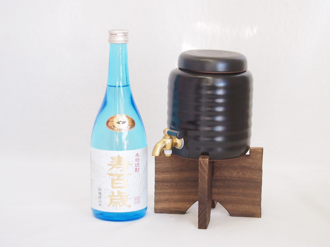 【最大2000円オフクーポン17日1:59迄】本格焼酎サーバー1000cc(18cm×24cm 1kg)セット東酒造 本格芋焼酎 白麹仕込み寿百歳 (鹿児島県) 720ml×1本