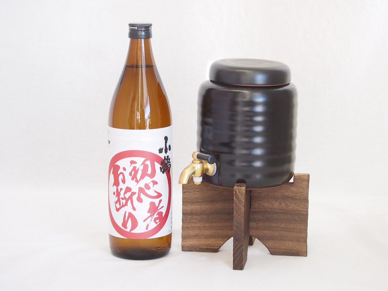 【最大2000円オフクーポン17日1:59迄】本格焼酎サーバー1000cc(18cm×24cm 1kg)セット小正醸造 芋焼酎 小鶴初心者お断り (鹿児島県) 900ml×1本