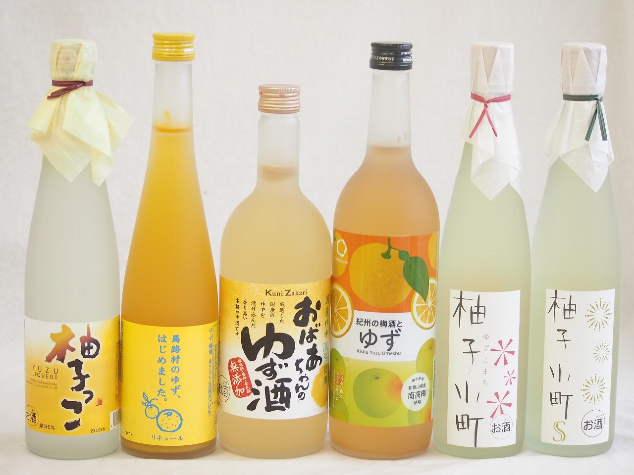 黄金色の一滴柚子6本セット(柚子小町7%(長崎県) 柚子小町S7%(長崎県) 柚子っこ7%(愛知県) 馬路村のゆず、はじめました。ゆず梅酒7% 国産ゆず100％おばあちゃんのゆず酒 7度 紀州の梅酒とゆず12度) 500ml×4本 720ml×2本