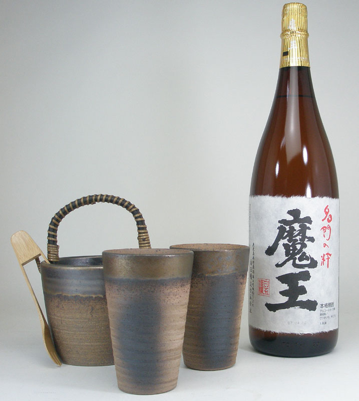 豪華酒器セット 陶芸作家　安藤嘉規作　魔王1800ｃｃセット
