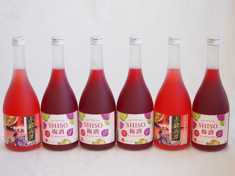 楽しむ鍛高譚6本セット(SHISO梅酒12% 赤鍛高譚20%) 720ml×6本 6,986円