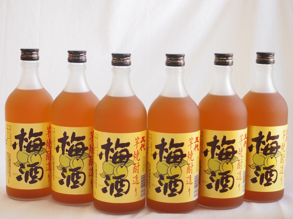 10％OFF 梅酒6本セット 芋焼酎仕込五代梅酒 鹿児島 720ml×6