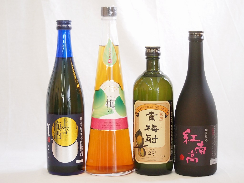贈り物ギフトセット包装 紅南高梅酒度 和歌山 熨斗 手作り梅酒 宮崎県 メッセージカード無料 スペシャル梅酒4本セット 貴梅酎スピリッツ25度 和歌山 梅酒 紅南高梅酒度 和歌山 手作り梅酒 宮崎県 無添加上等梅酒 鹿児島 7ml 4本 贈り物本舗じざけや