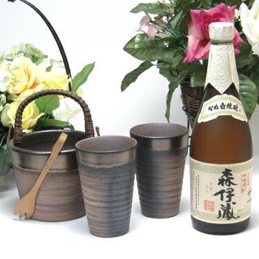 【最大2000円オフクーポン10日1:59迄】豪華酒器セット陶芸作家　安藤嘉規作（森伊蔵　芋焼酎 720ml）焼酎ギフト 27,399円