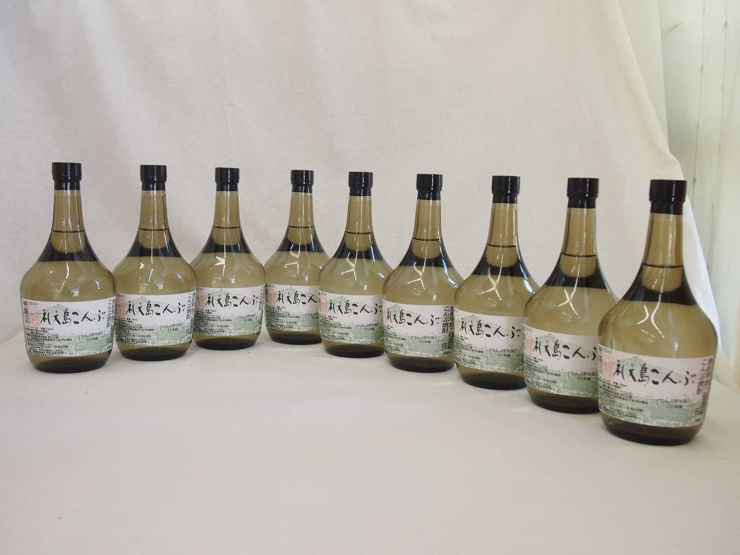【最大2000円オフクーポン10日1:59迄】9本セット合同酒精　こんぶ礼文島焼酎　720ml×9本［北海道］