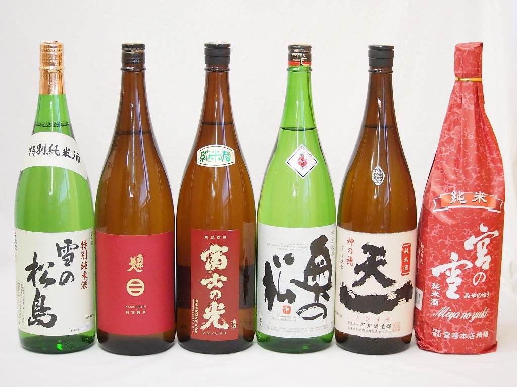 素晴らしい品質 福島県奥の松 東北限定地酒日本酒6本セット 1800ml×