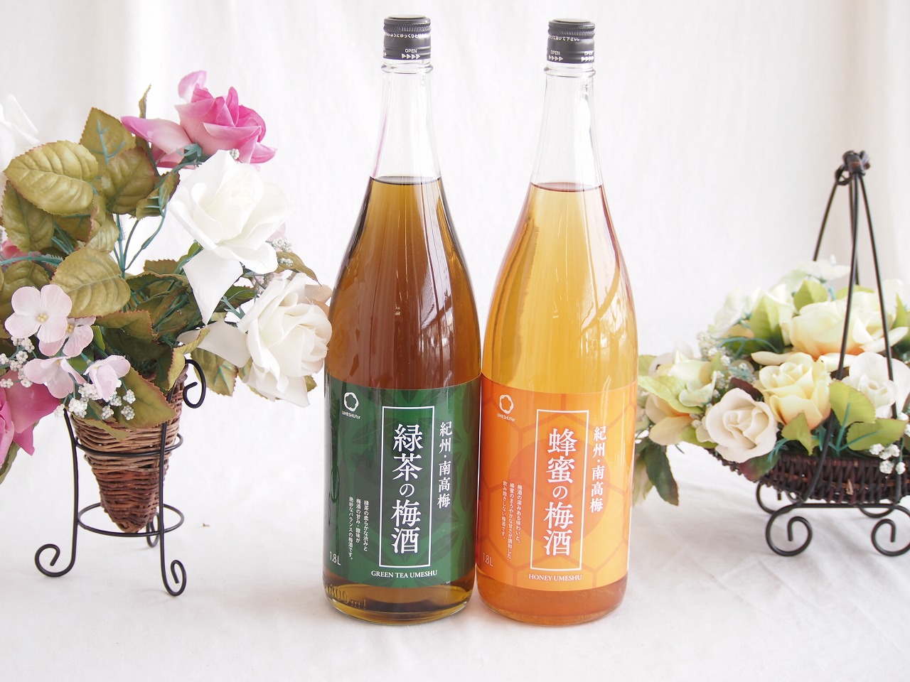 こんな梅酒福袋が欲しかったぁ　飲み比べ2本セット（中野BC 緑茶梅酒 蜂蜜梅酒） 1800ml×2本