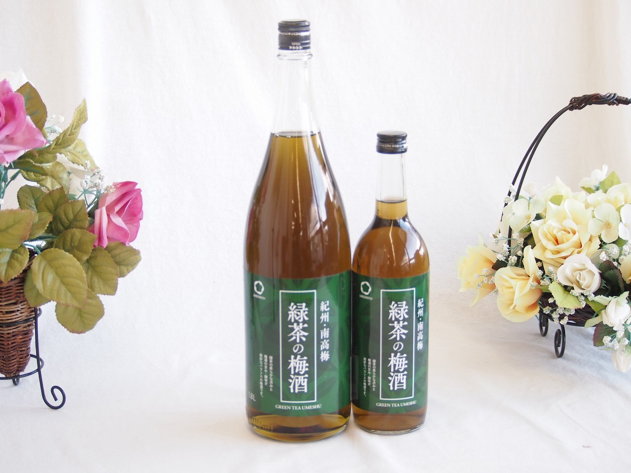 こんな梅酒福袋が欲しかったぁ　2本セット (中野BC 緑茶梅酒)1800ml×1本 720ｍｌ×1本
