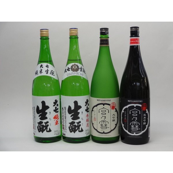 特選日本酒セット 大七 宮の雪 4本セット 大七生もと(純米 本醸造) 宮の雪(大吟醸 純米吟醸) 1800ｍｌ×4本 4本セッ