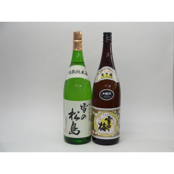 【最大2000円オフクーポン17日1:59迄】特選日本酒セット 雪の松島 雪中梅 2本セット 雪の松島(特別純米) 雪中梅(本醸造) 1800ｍｌ×2本 2本セット 大和蔵酒