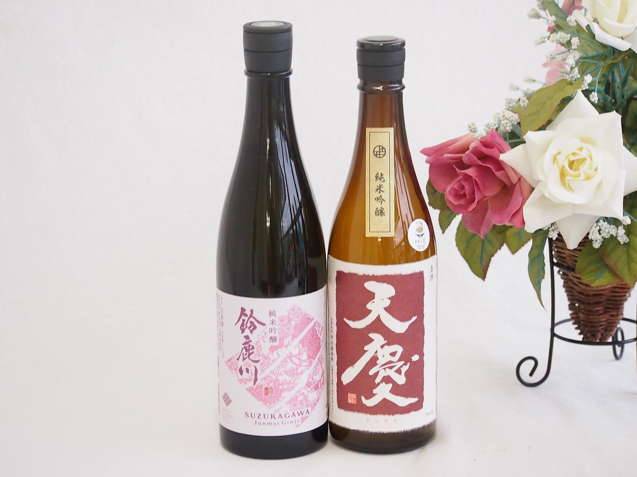 日本酒純米吟醸決定版2本セット(早川酒造 天慶 純米吟醸(三重県) 清水清三郎商店 鈴鹿川 純米吟醸(三重県)) 720ml×1本 750ml×1本