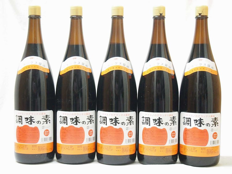 調味の素カツオだし入 ヤマコノのデラックス醤油 味噌平醸造