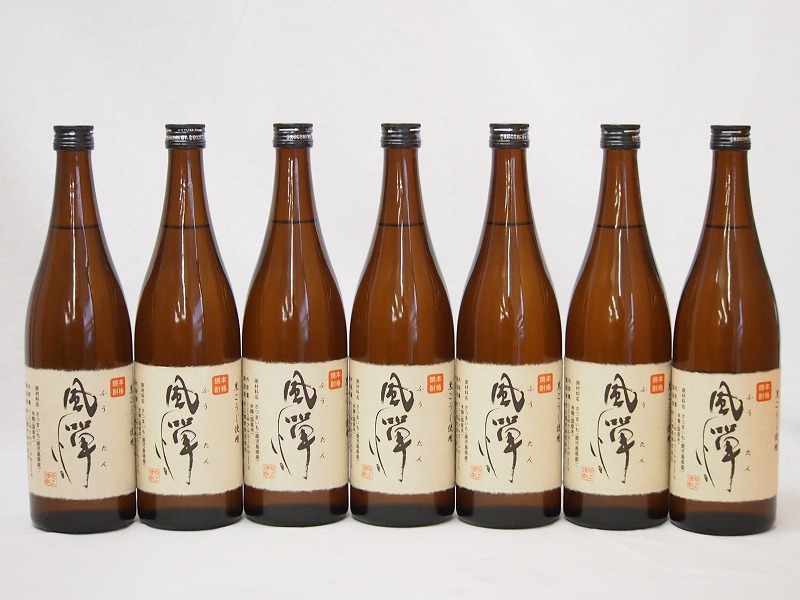 【最大2000円オフクーポン10日1:59迄】吹上酒造謹製 本格芋焼酎 風憚ふうたん (鹿児島県)720ml×7