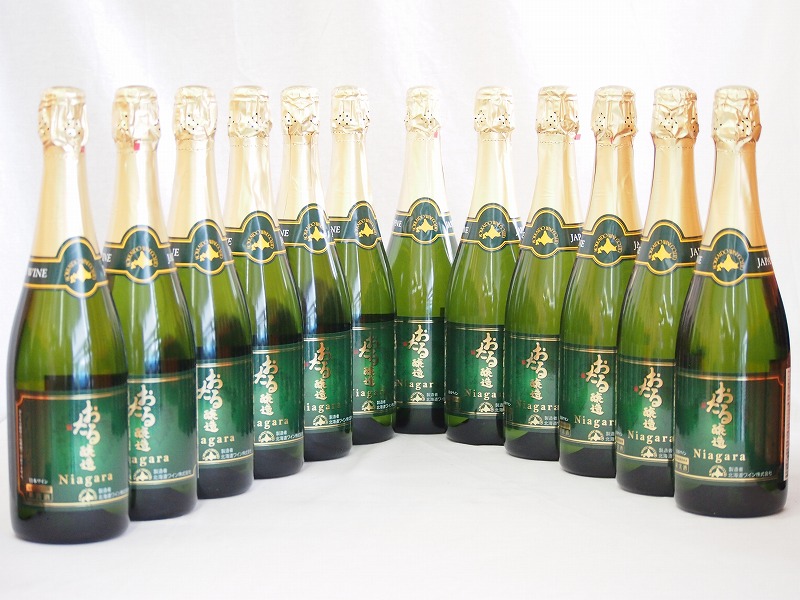 おたる醸造 ナイアガラスパークリング白ワイン やや甘口 (北海道)720ml&times;12｜贈り物本舗じざけや