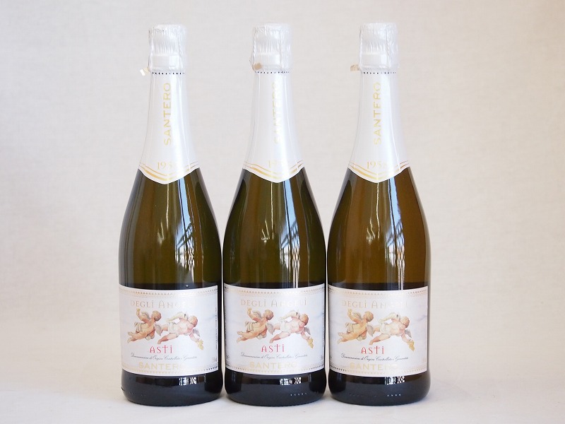 【最大2000円オフクーポン10日1:59迄】イタリア甘口スパークリング白ワイン 天使のアスティ 750ml×3