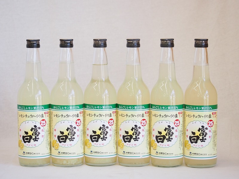 【最大2000円オフクーポン10日1:59迄】チューハイの素 富士白(和歌山県) 660ml×6