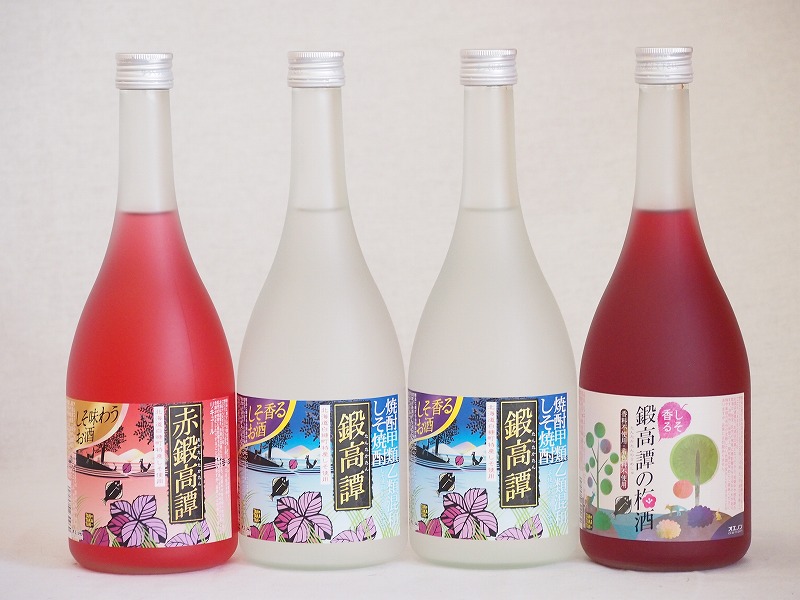 特価 楽天市場】4本セット 720ml×4本 20度 赤鍛高譚 しそ焼酎 洋酒・リキュール