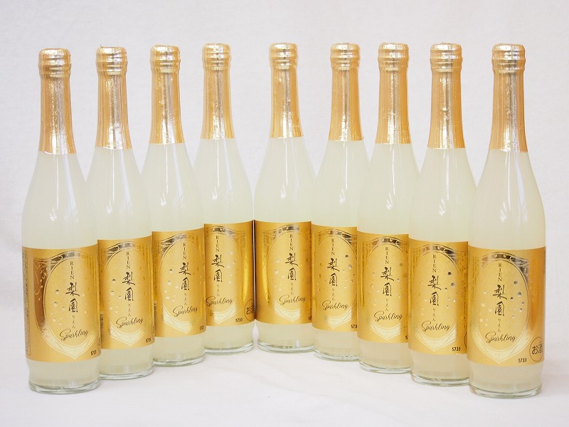 【最大2000円オフクーポン10日1:59迄】梨のお酒　スパークリング 梨園(大分県) 500ml×9