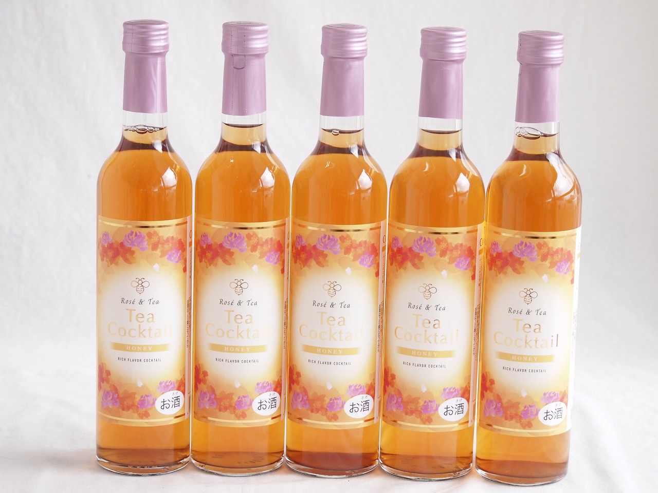 5本セット(ティーカクテル ハニー(山梨県)) 500ml×5本