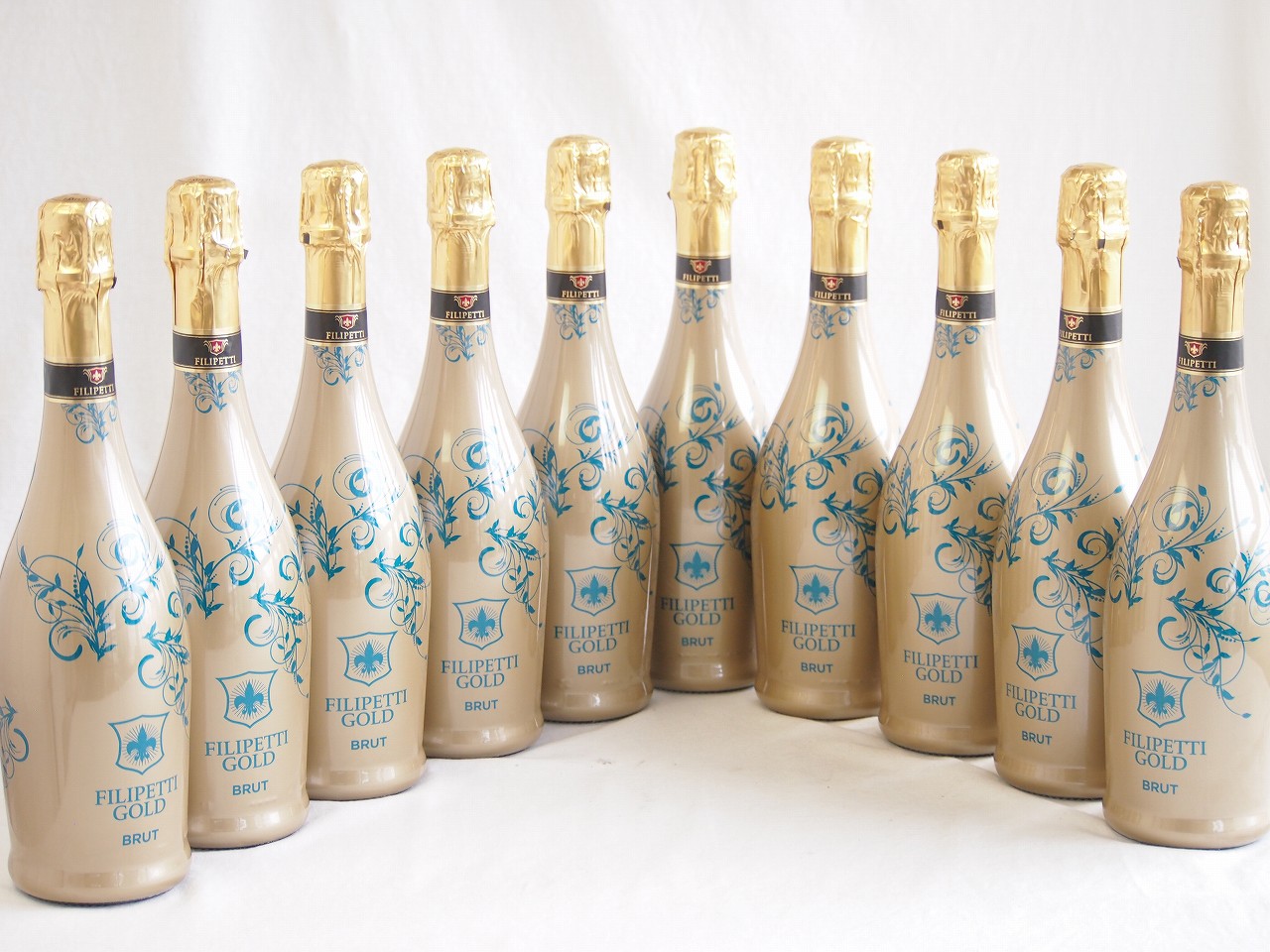 10本セット(フィリペッティ ゴールド・ブリュット イタリアスパークリング 白ワイン) 750ml×10本 8,125円