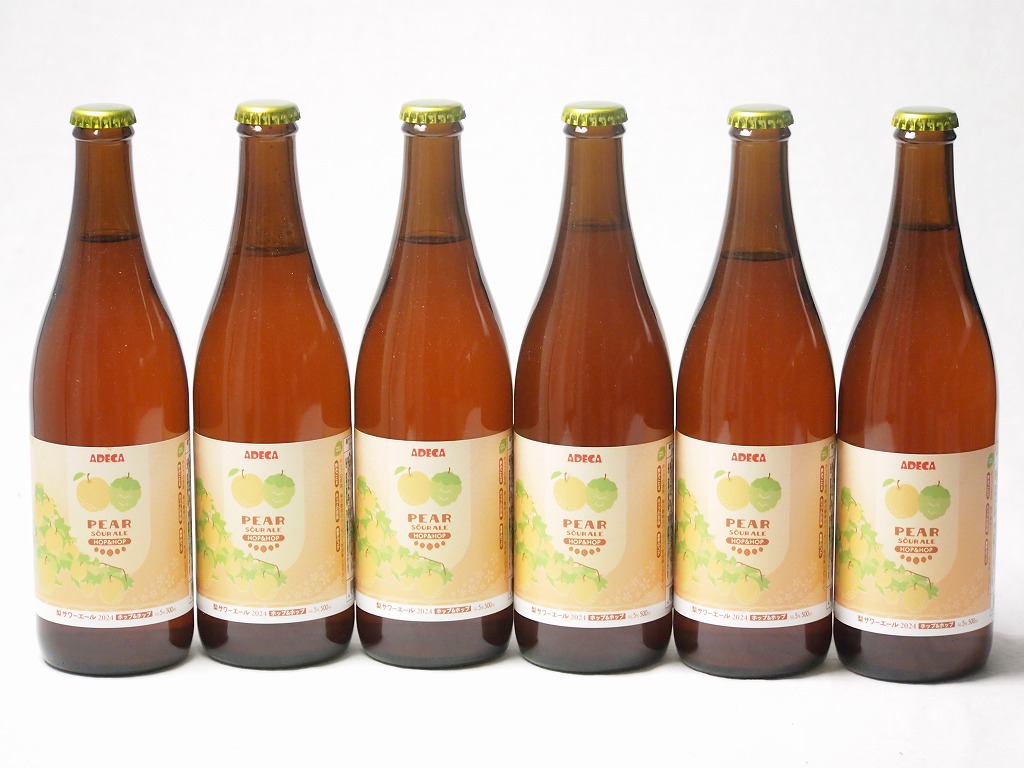 【最大2000円オフクーポン26日1:59迄】6本セット(梨サワーエール ホップ＆ホップ発泡酒5%千葉県柏市産梨SDGs) 500ml&times;6本｜贈り物本舗じざけや