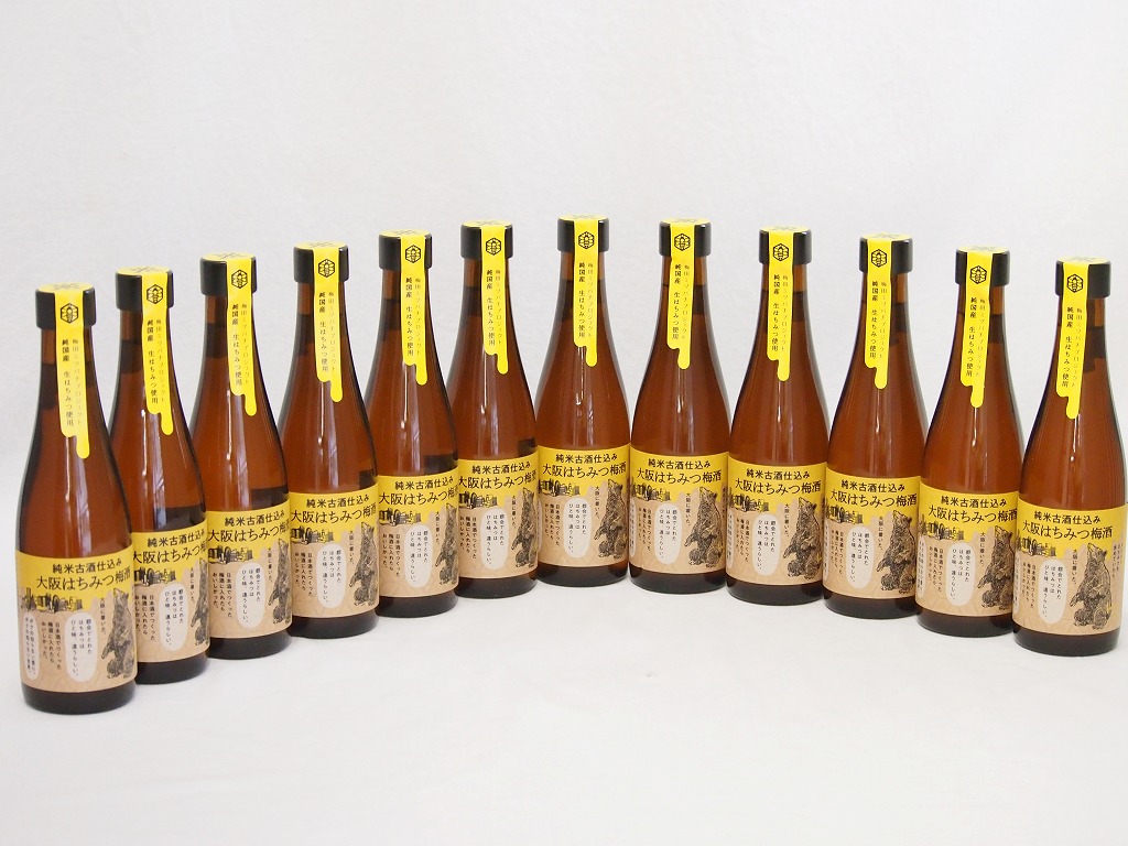 【最大2000円オフクーポン10日1:59迄】12本セット(純米古酒仕込み 大阪はちみつ梅酒) 300ml×12本