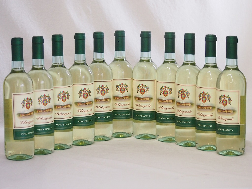 【最大2000円オフクーポン10日1:59迄】11本セット(イタリア白ワインbellosguardo VINO BLANCO) 750ml×11本 12,905円