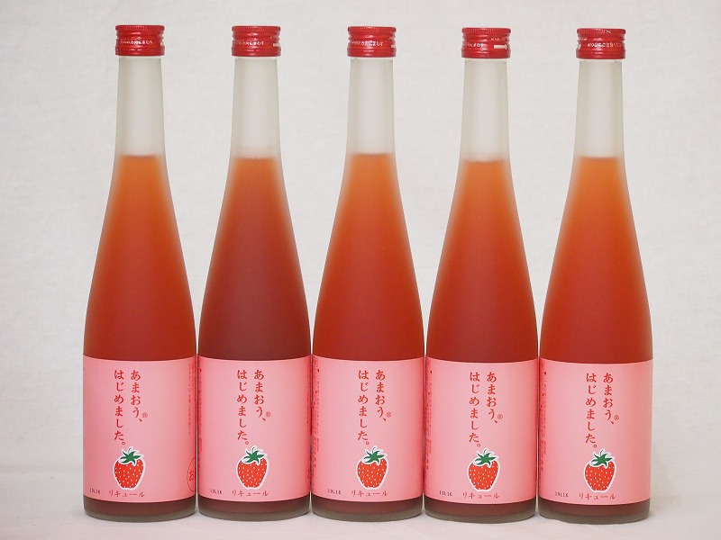 篠崎 あまおう梅酒あまおう、はじめました（福岡県）500ml×5本