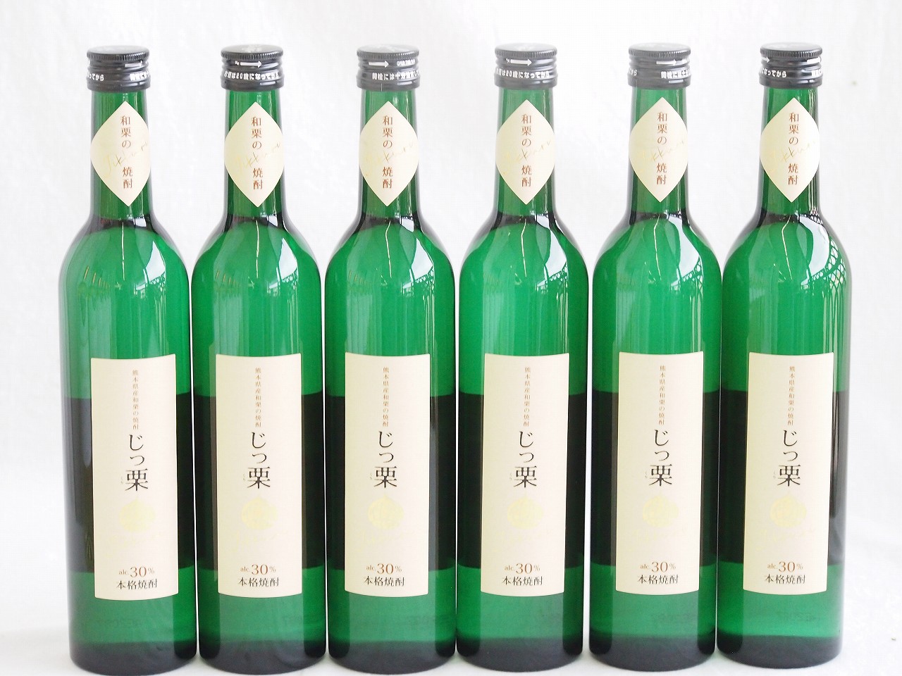 熊本県産和栗焼酎6本セット(じっ栗 30度 瑞鷹) 500ml×6本