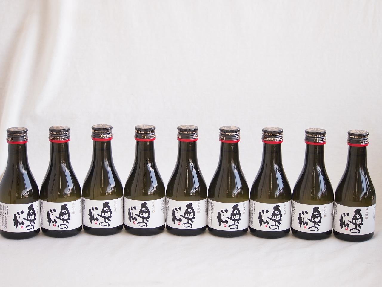 9本セット(奥の松 純米吟醸純米吟醸(福島県)) 180ml×9本