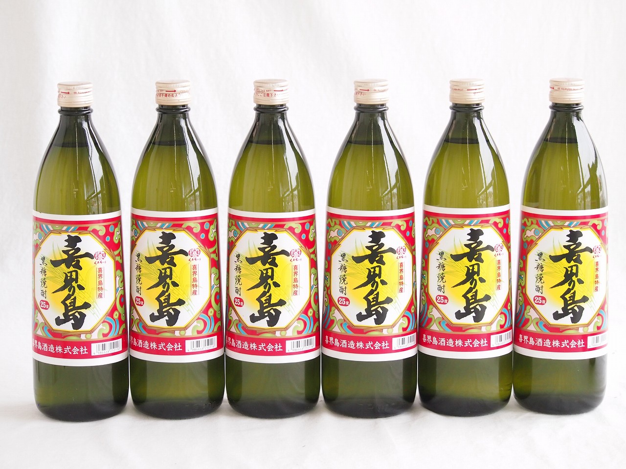 6本セット(黒糖焼酎 喜界島 25度 (鹿児島)) 900ml×6本