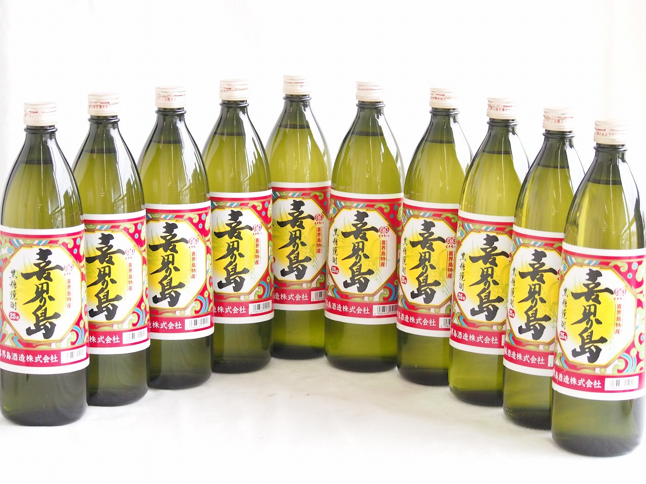 10本セット(黒糖焼酎 喜界島 25度 (鹿児島)) 900ml×10本
