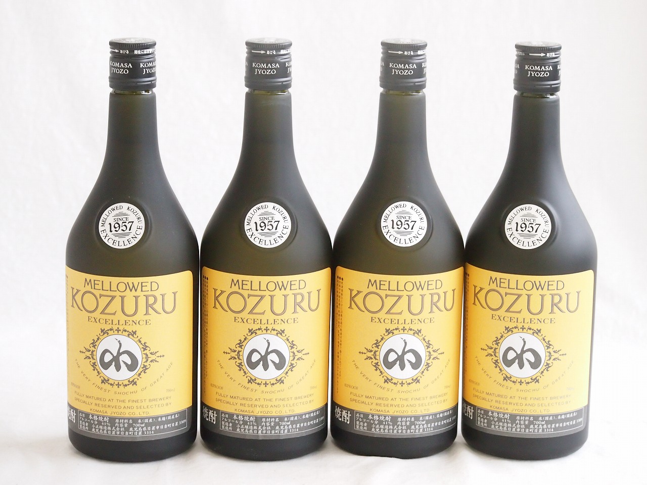 4本セット(長期貯蔵米焼酎 メローコヅルエクセレンス 41度 (鹿児島県)) 700ml×4本 11,085円