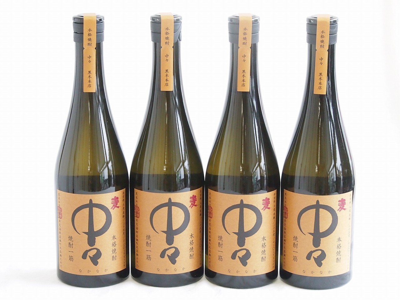 4本セット(麦焼酎 中々 25度黒木本店 (宮崎県)) 720ml×4本