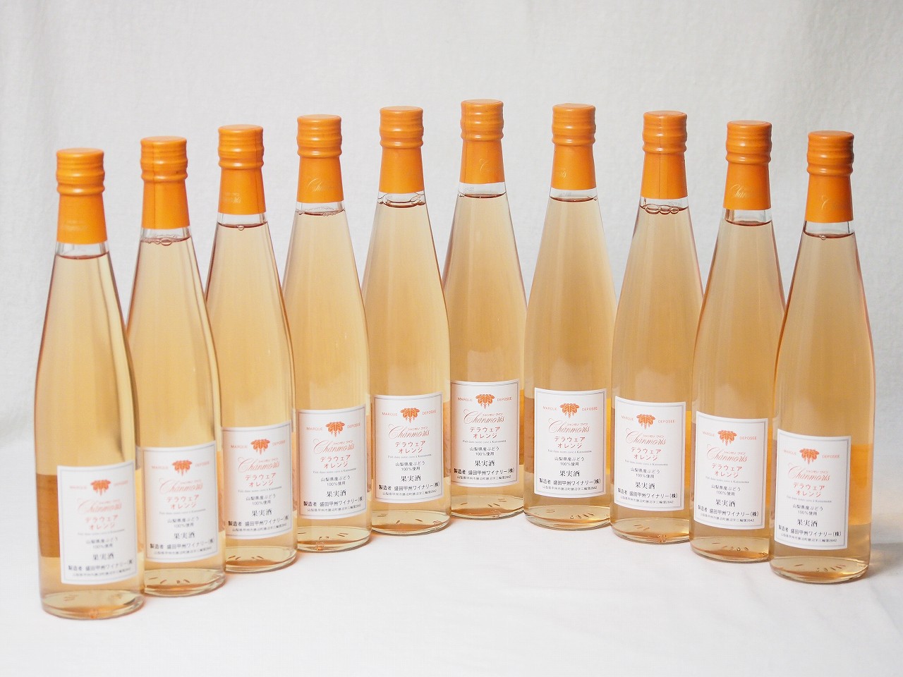 10本セット(山梨県産葡萄100% デラウェア オレンジワインやや甘口) 500ml×10本