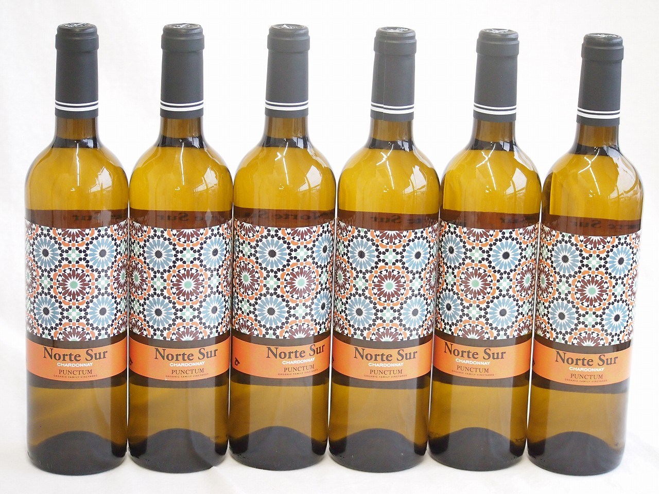 6本セット(スペインオーガニック白ワイン ノルテ スル シャルドネやや辛口) 750ml×6本