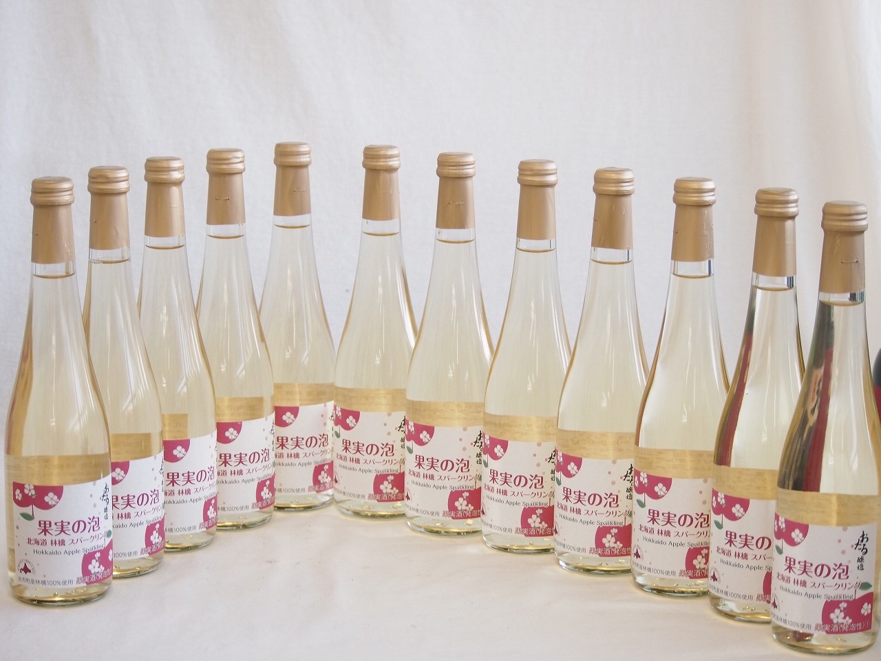 12本セット(果実の泡シードル 北海道林檎スパークリング(やや甘口)) 500ml×12本