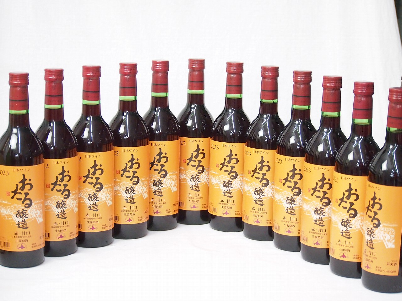12本セット(おたる醸造 生葡萄酒甘口赤ワイン(北海道)) 720ml×12本