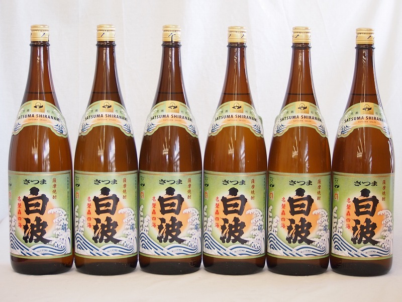 【最大2000円オフクーポン10日1:59迄】本格芋焼酎 白波1800ml×6