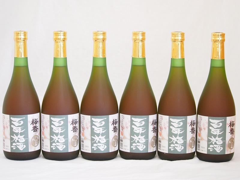 爆買いセール 明利酒類 ブランデーと蜂蜜の梅香 百年梅酒 14度 茨木県 720ml×6本 fucoa.cl