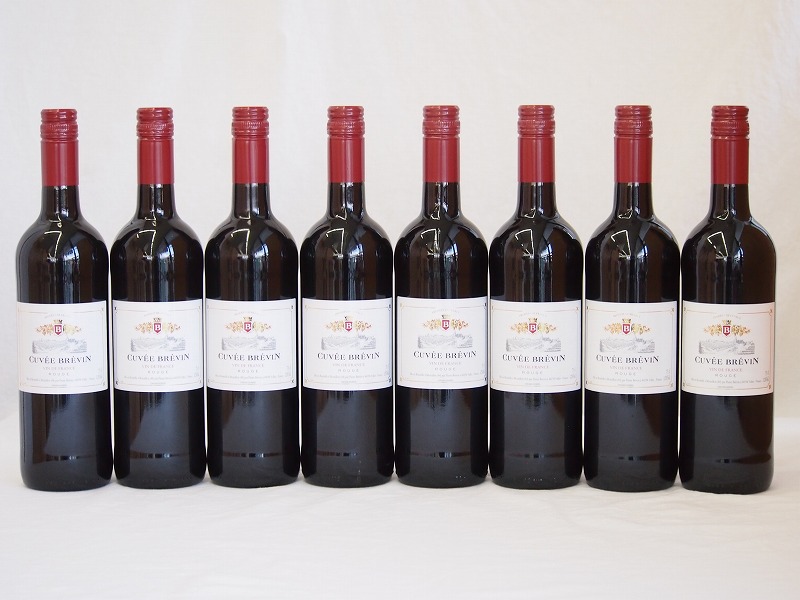 【最大2000円オフクーポン10日1:59迄】フランス赤ワイン キュヴェ・ブレヴァン ・ルージュ 750ml×8