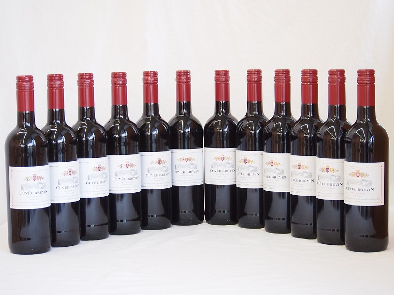 【最大2000円オフクーポン10日1:59迄】フランス赤ワイン キュヴェ・ブレヴァン ・ルージュ 750ml×12