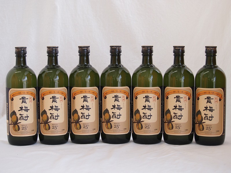【最大2000円オフクーポン10日1:59迄】紀州貴梅酎 梅酒スピリッツ25度 中野BC(和歌山県)720ml×7