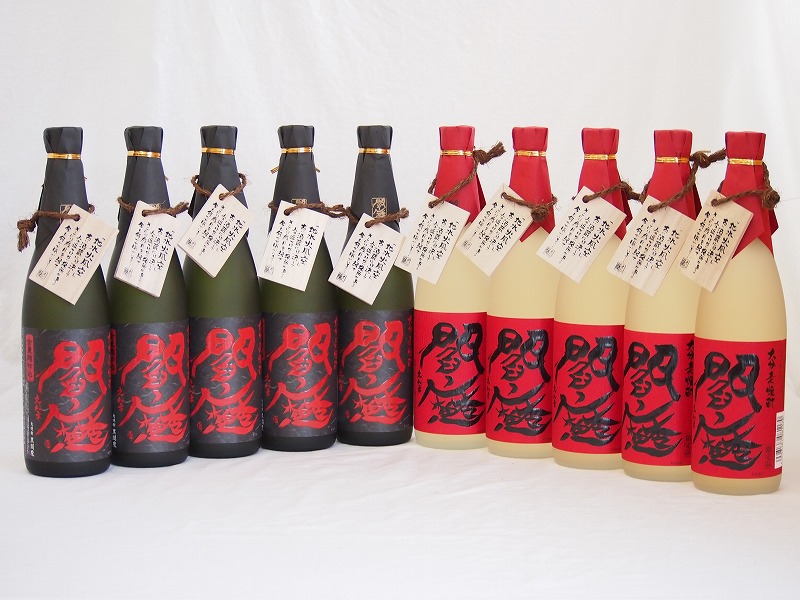 【最大2000円オフクーポン10日1:59迄】麦焼酎閻魔セット 全量麹仕込5本 樽熟成5本 老松酒造(大分県)720ml×10本
