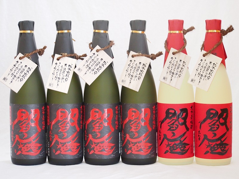 【最大2000円オフクーポン10日1:59迄】麦焼酎閻魔セット 全量麹仕込4本 樽熟成2本 老松酒造(大分県)720ml×6本