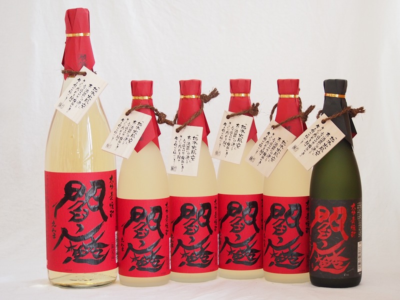 【最大2000円オフクーポン10日1:59迄】麦焼酎閻魔セット 老松酒造(大分県)720ml×5本 1800ml×1本