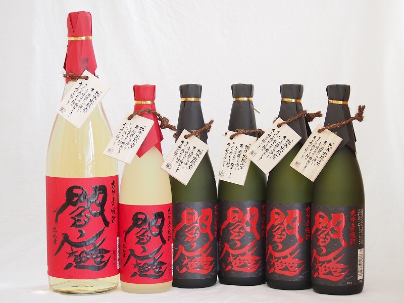 【最大2000円オフクーポン10日1:59迄】麦焼酎閻魔セット 老松酒造(大分県)720ml×5本 1800ml×1本
